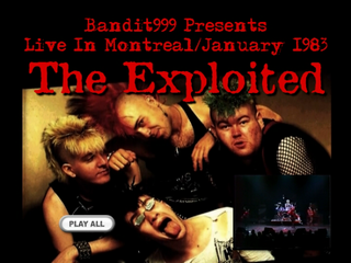 The Exploited   The Spectrum Montreal Canada (January 1983) DVD preview 0