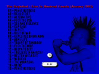 The Exploited   The Spectrum Montreal Canada (January 1983) DVD preview 1