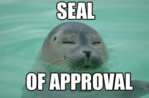seal of approval. krysiak seal of approval: