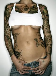 sexy tattoo lady Pictures, Images and Photos
