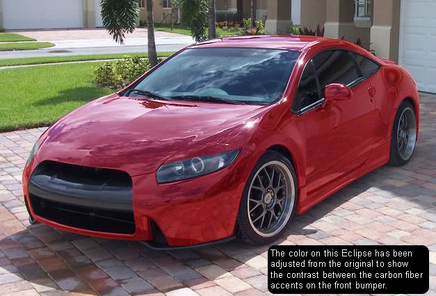 2006 Mitsubishi Eclipse Body Kit. ULTRA RED ECLIPSE WITH THE