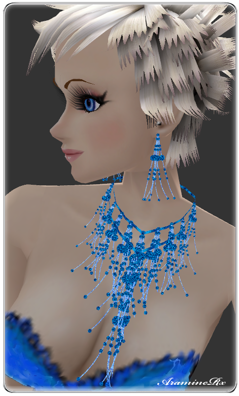 Sapphire Blue Gemstone Necklace & Earrings