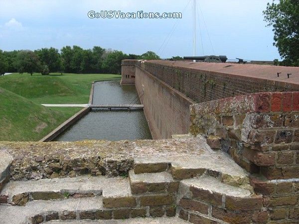 Historic Fort Pulaski on Tybee Island in Georgia