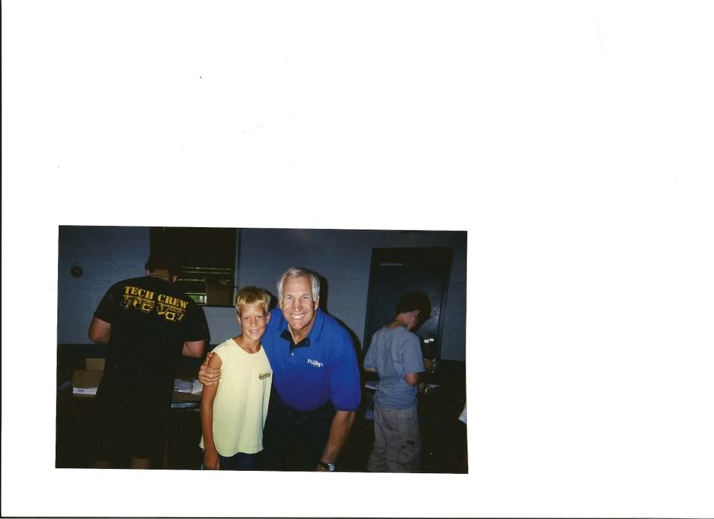 Ian with Jerry Sandusky at his camp 2003 Pictures, Images and Photos