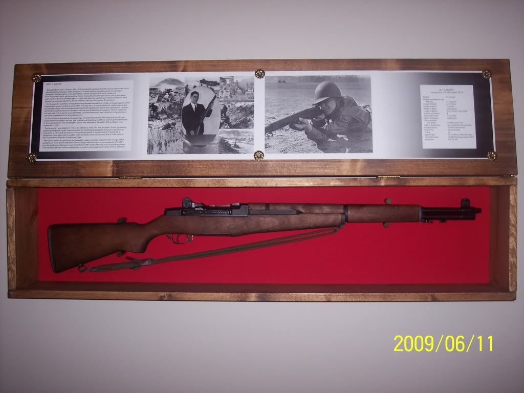 M1 Rifle Wall Display Case