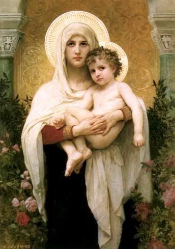 madonna child photo: Madonna &amp; Child roses MadonnaChildroses.jpg