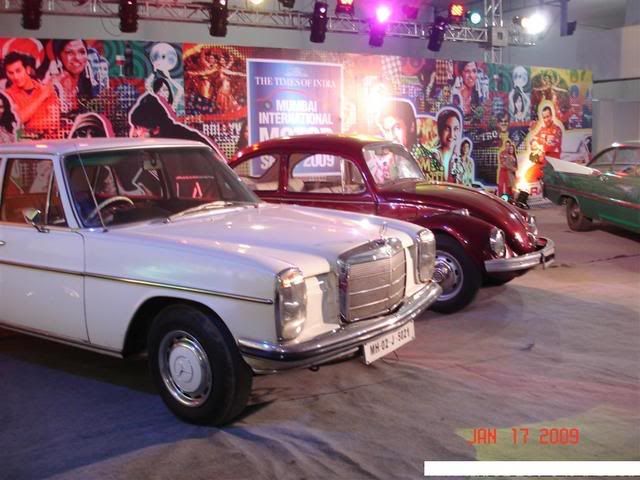 At the Mumbai International Motor Show there were 4 cars from Bollywood
