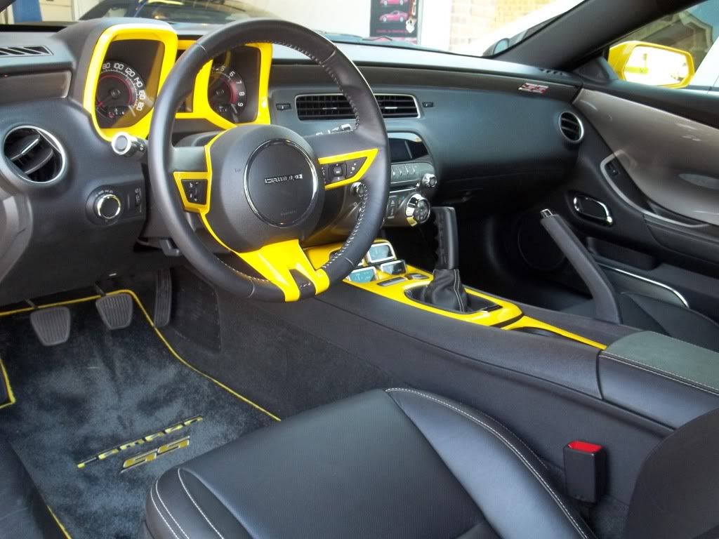 Rally Yellow Interior Finished Camaro5 Chevy Camaro Forum
