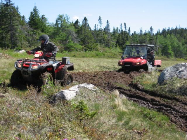 Honda big red mud riding #7