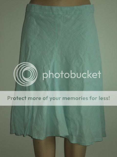 BANANA REPUBLIC Flowy Light Blue Linen Skirt Sz 6 S  