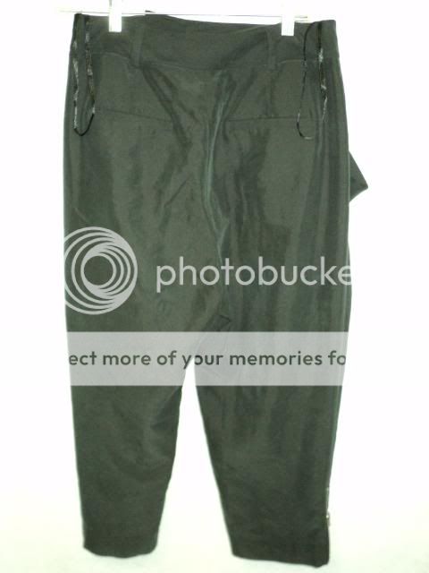 Rachel Roy Black Avant Garde Lagenlook Cropped Pants Sz 4 S