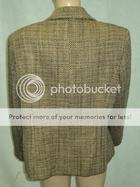 TALBOTS Brown Tweed Wool Jacket Blazer Plus Sz 20W  