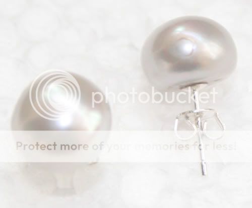 style stud earring stones pearl size 11 12mm origin china condition 